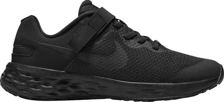 Кроссовки Nike Revolution 6 FlyEase GS 'Black Dark Smoke Grey', черный кроссовки nike metcon 8 flyease black dark smoke grey черный