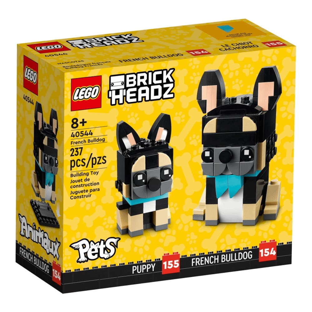 конструктор домашние животные Конструктор LEGO BrickHeadz 40544 Домашние животные - французский бульдог