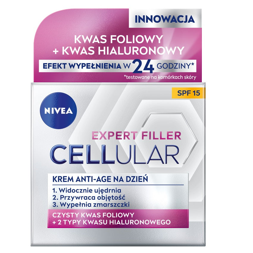 цена Nivea Дневной антивозрастной крем Cellular Expert Filler SPF15 50мл