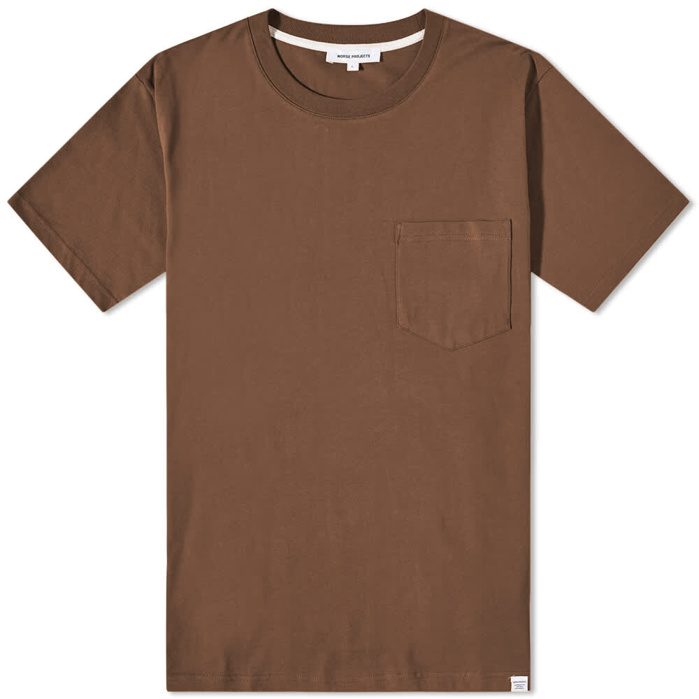 

Футболка Norse Projects Johannes Standard Pocket Tee, Коричневый