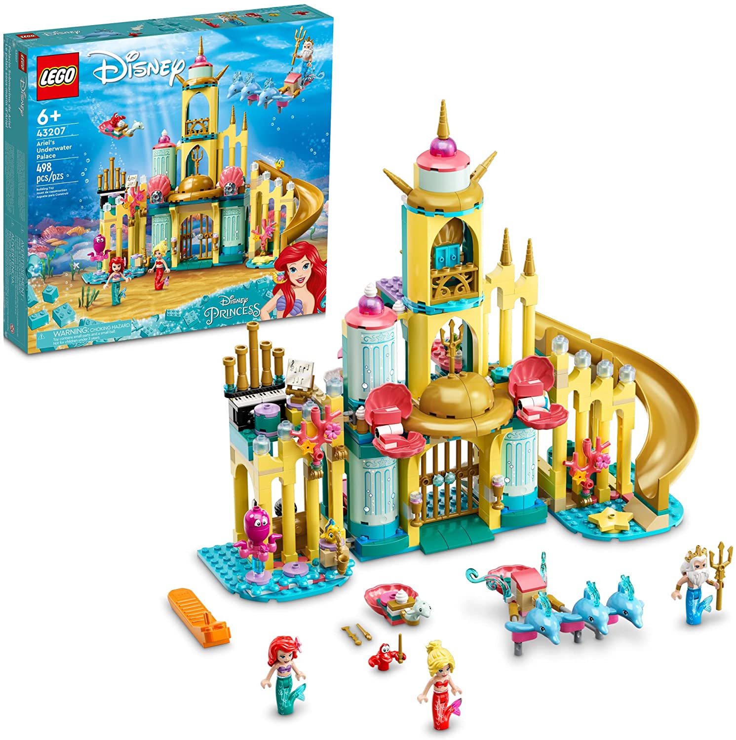 Конструктор LEGO Disney Princess 43207 Подводный дворец Ариэль конструктор lego disney princess 43181 райя и дворец сердца