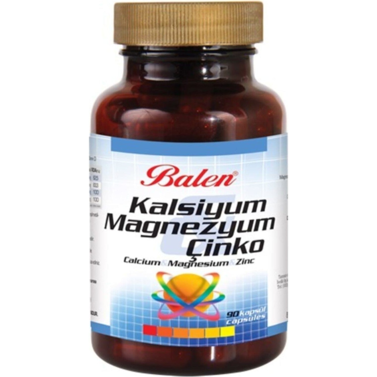 Витаминный комплекс Balen кальций, магний, цинк, 90 капсул vitalite now magnesium bisciglycinate 90 капсул