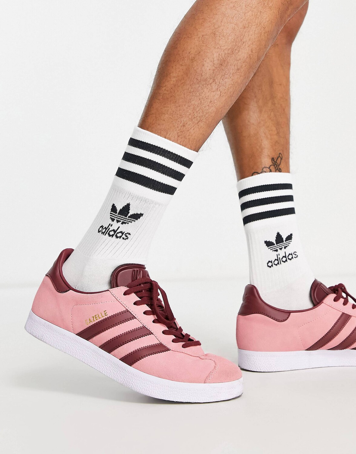 

Розовые кроссовки adidas Originals Gazelle - WHITE