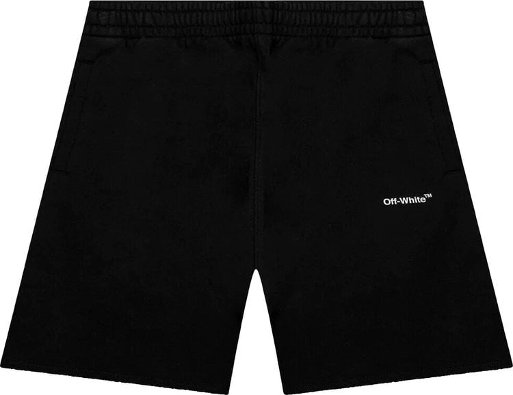 Спортивные шорты Off-White Caravag Arrow Sweatshort 'Black', черный - фото