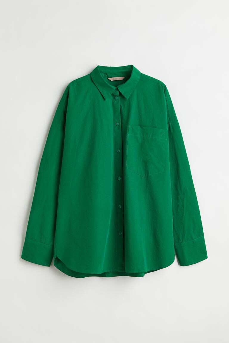 Green on sale shirt h&m