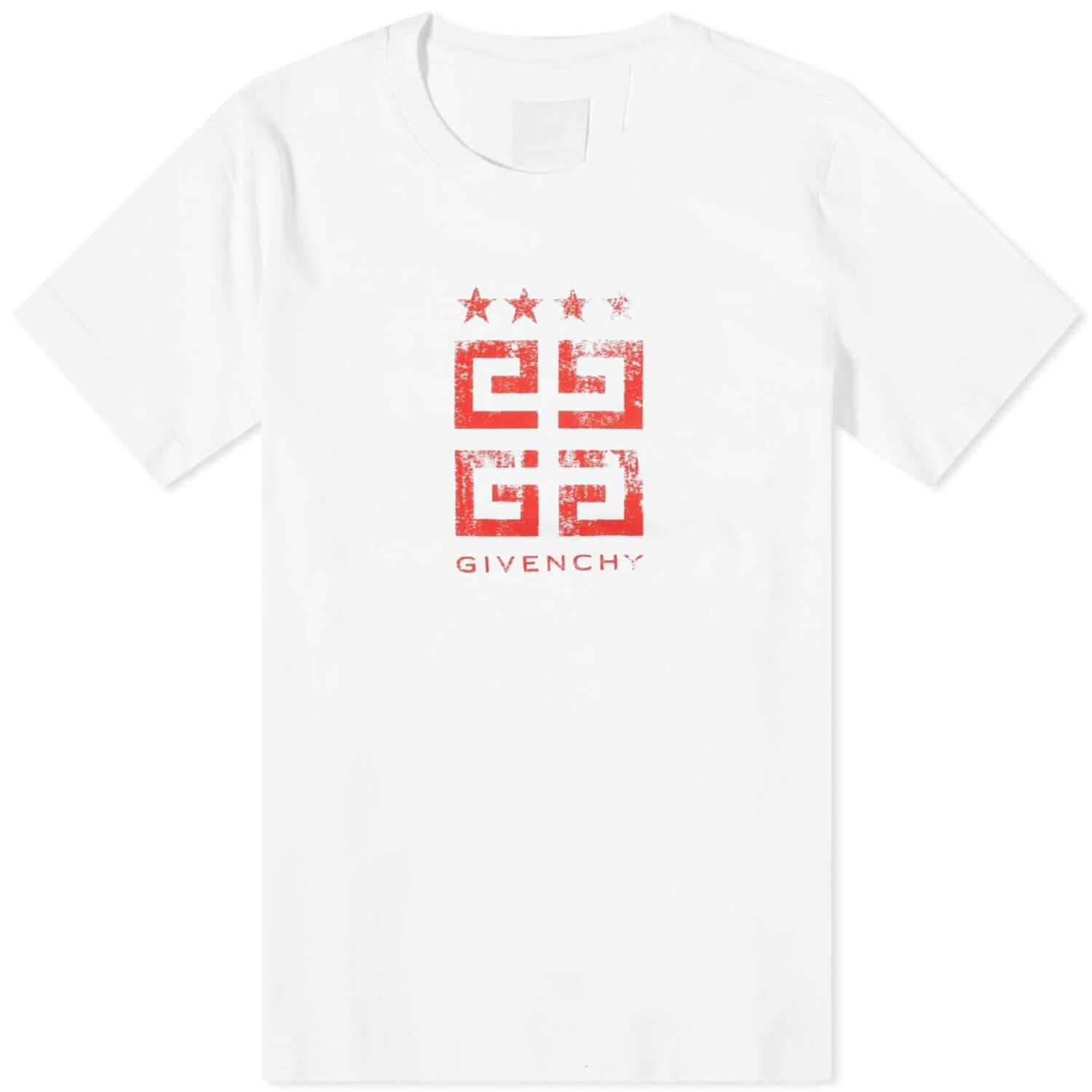 цена Футболка Givenchy 4g Stamp Logo, белый/красный