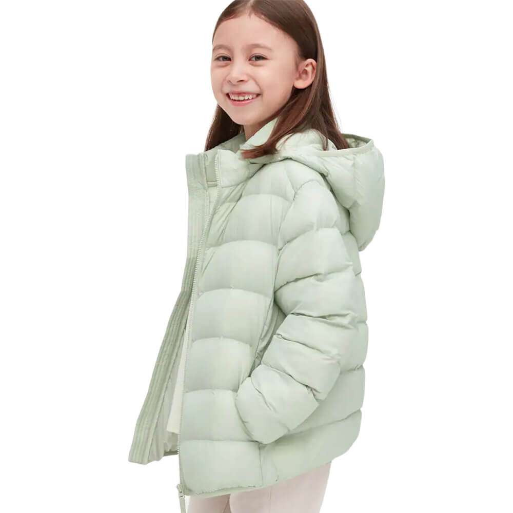 

Детская парка Uniqlo Warm Padded Washable Hooded, светло-зеленый