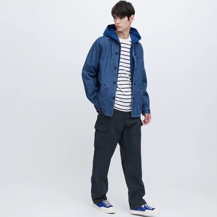 

Мужские брюки Uniqlo Utility Cargo, тёмно-синий