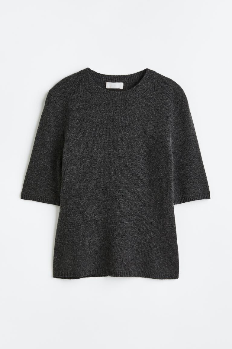 

Кашемировый топ H&M, темно-серый