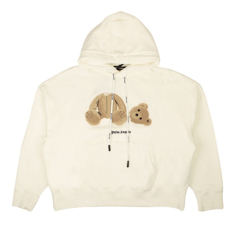 Худи Palm Angels PA Bear Hoody 'White/Brown', белый - фото