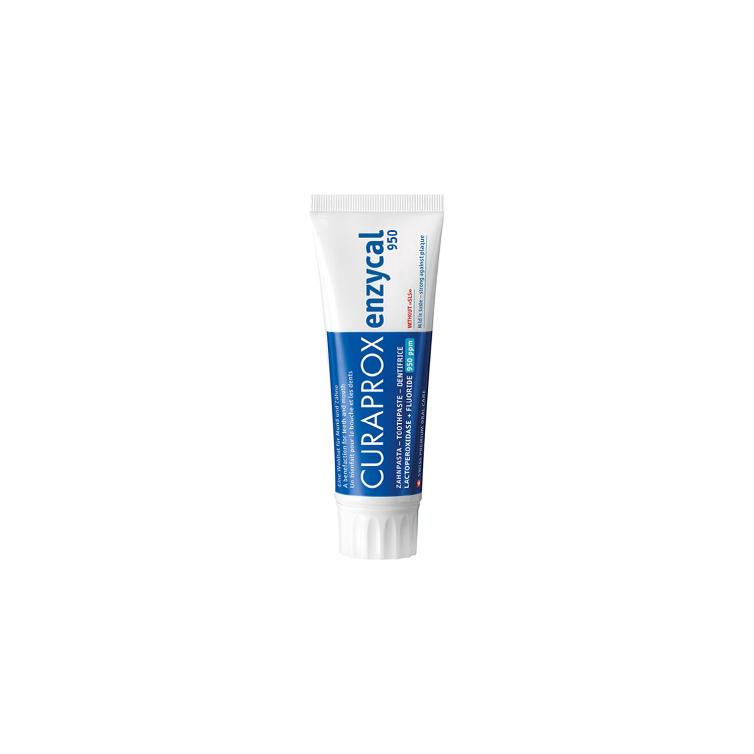 Зубная паста Curaprox Enzycal 950 для ежедневного использования, 75мл цена и фото