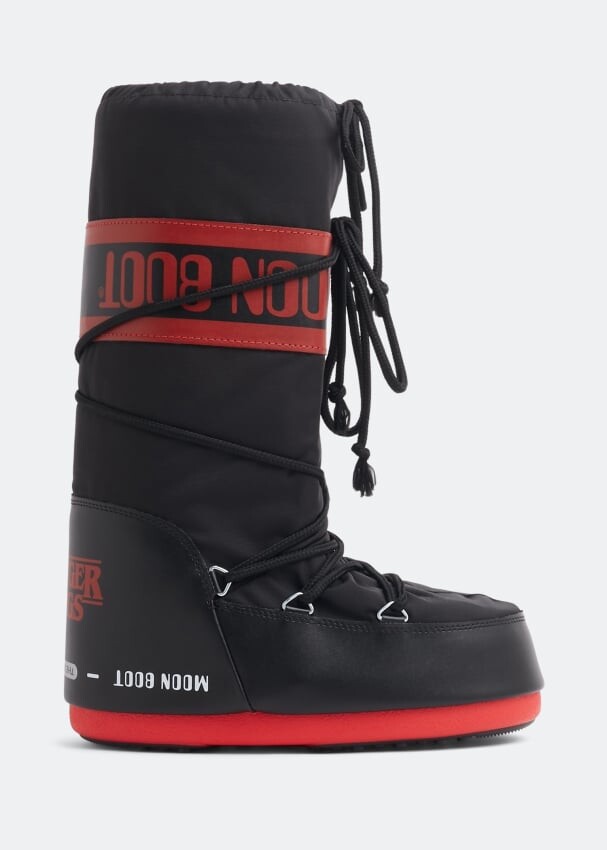 

Ботинки MOON BOOT x Stranger Things Upside Down boots, черный