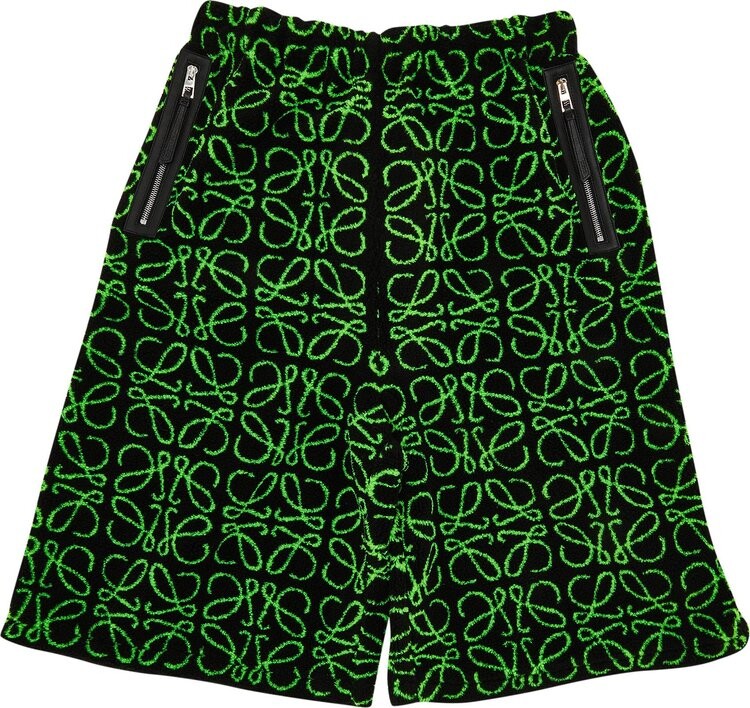 

Шорты Loewe Patterned Shorts 'Black/Green', черный