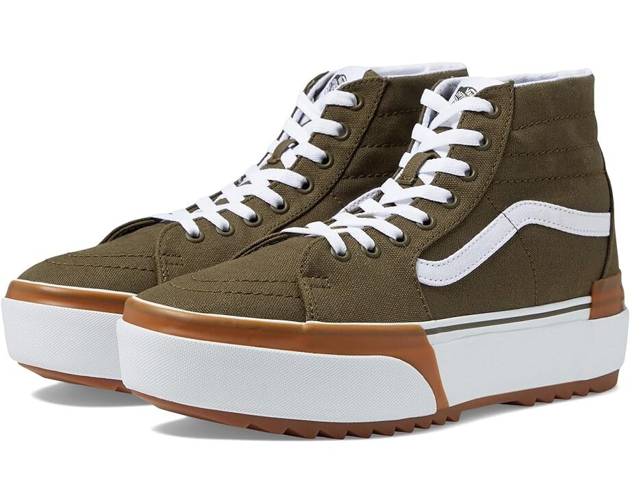 

Кроссовки Vans SK8-Hi Tapered Stacked, цвет Canvas Dark Olive