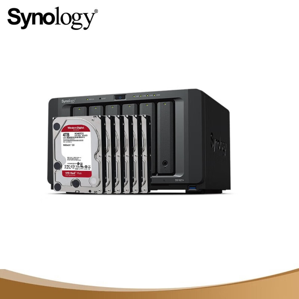 

Сетевое хранилище Synology DS1621+ с 6 жесткими дисками Western Digital WD40EFZX 4 ТБ