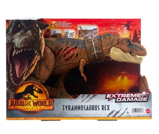 Фигурка Тираннозавра Рекса Jurassic World Extreme Damage Mattel фигурка funko pop movies jurassic world dominion – maisie 9 5 см