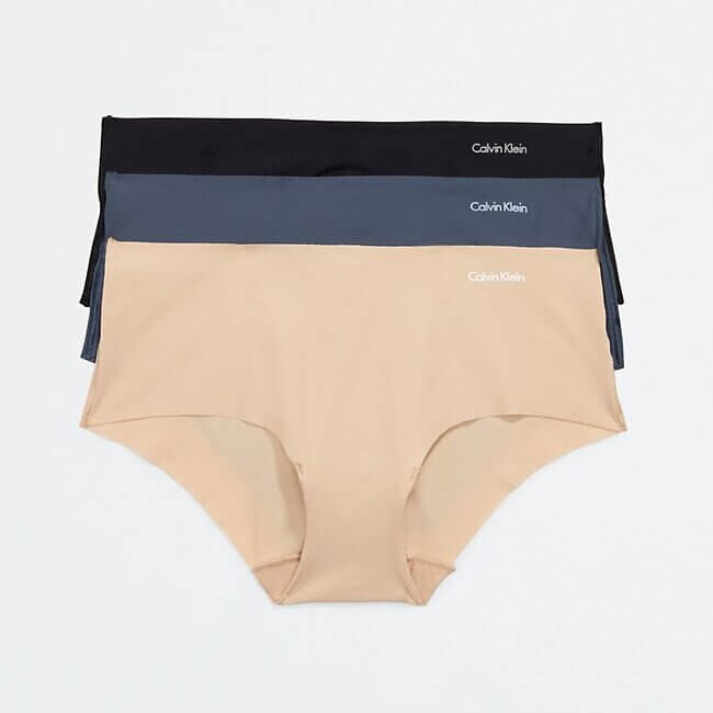 

Трусы-хипстеры Calvin Klein Invisibles, 3 предмета, черный/серый/розовый