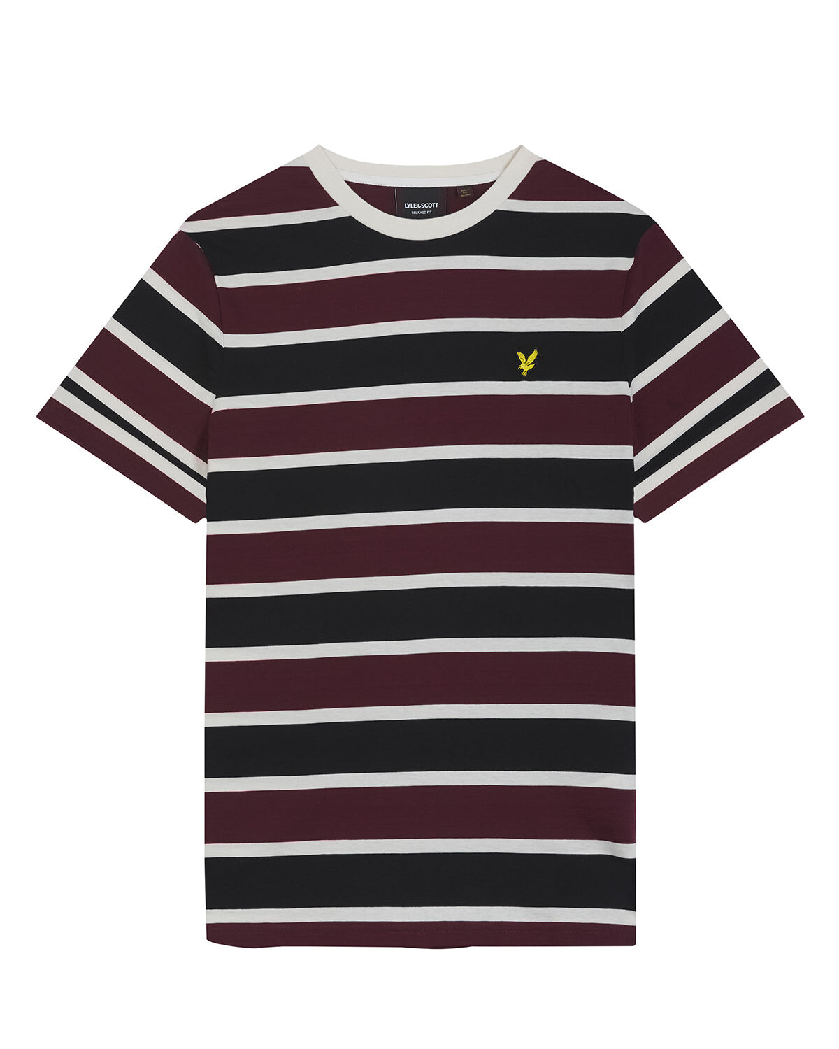 

Полосатая футболка красного цвета Lyle & Scott, бургундия