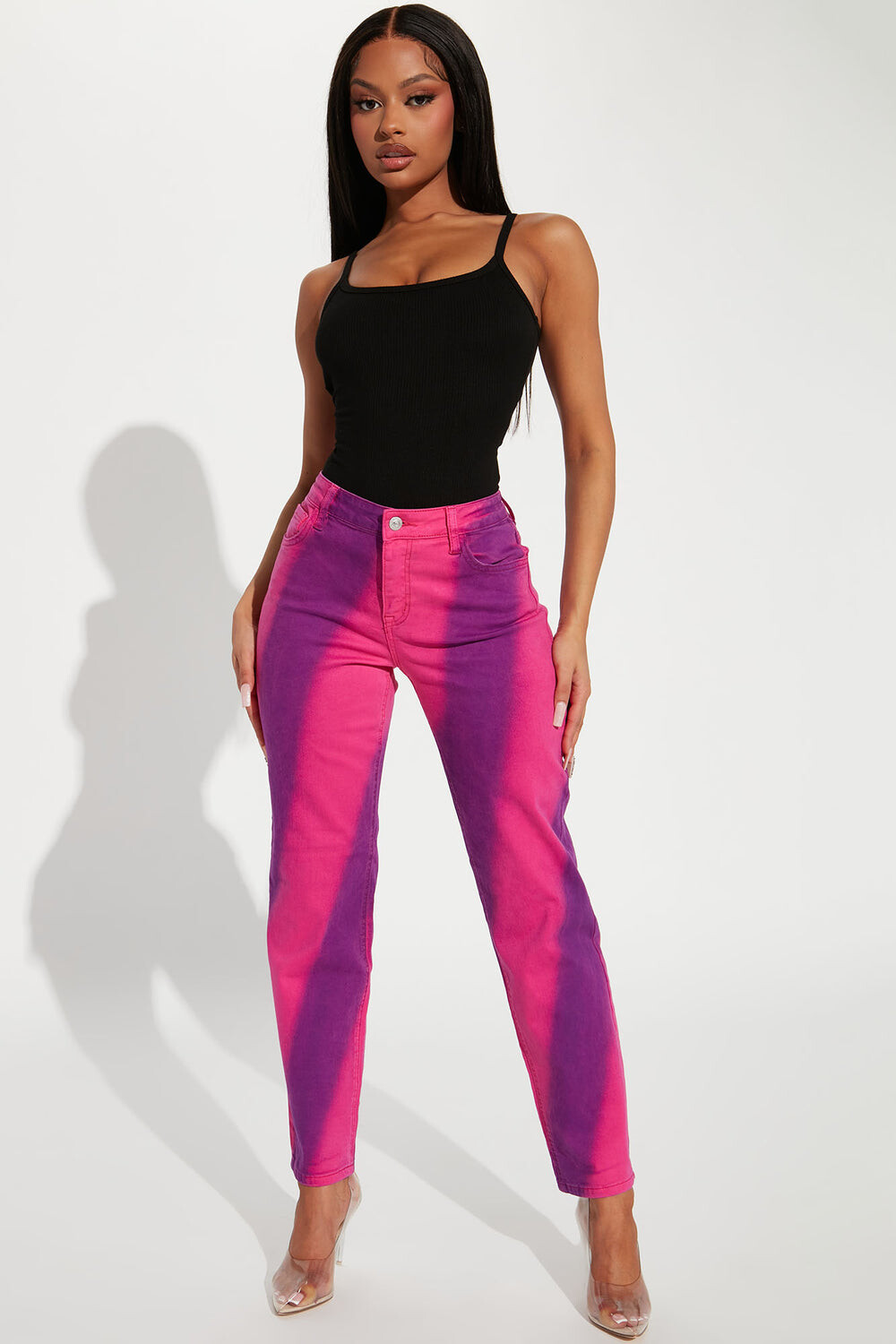 

Джинсы Fashion Nova XLPT109, розовый