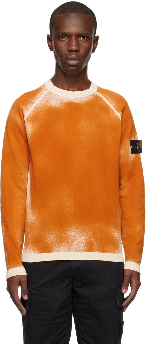 

Оранжевый свитшот реглан Stone Island
