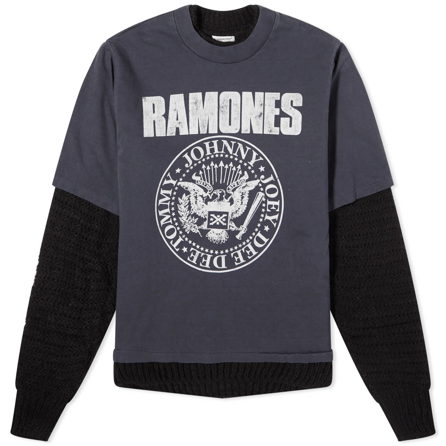 

Свитшот Undercover Ramones Reversible, черный/серый