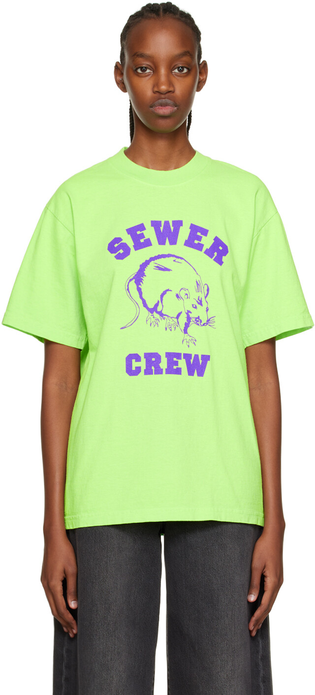 

Зеленая футболка \Sewer Crew\"" Stray Rats