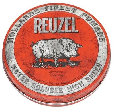 цена Reuzel Red Water Soluble High Sheen помада для волос с сильным блеском и средней фиксацией, 340 г