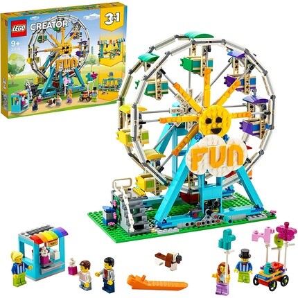 

Lego 31119 Creator Колесо обозрения 3-в-1 с игрушечными машинками, Fun Fair