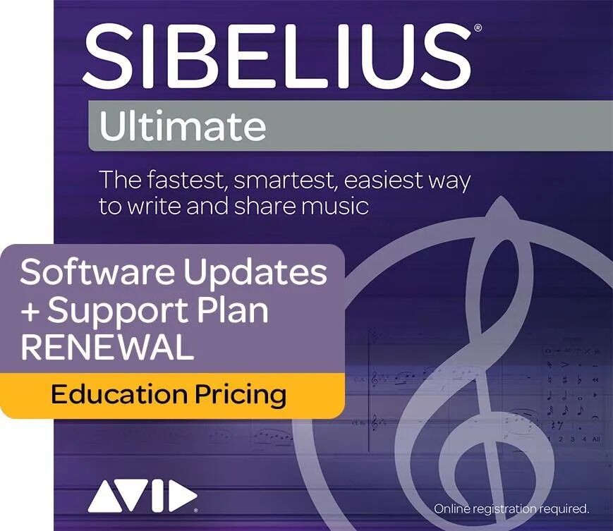 

Обновления программного обеспечения Avid на 1 год + поддержка Academic Sibelius | План Ultimate с бессрочной лицензией с истекшим сроком действия