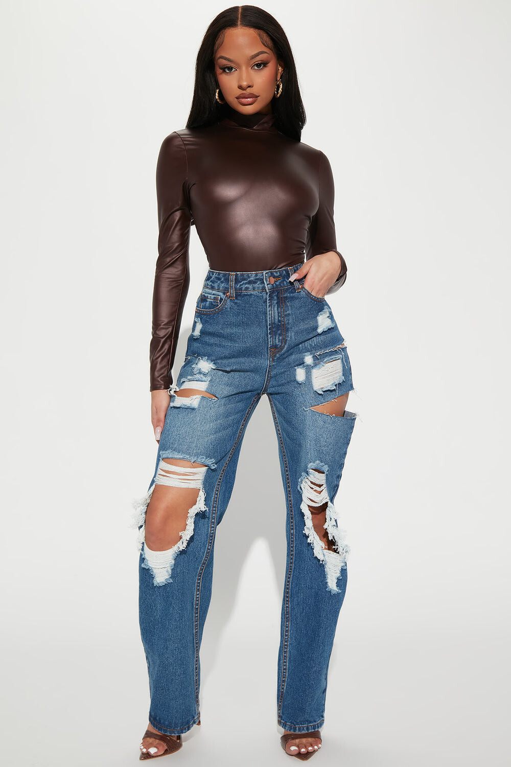

Джинсы Fashion Nova A1379, синий