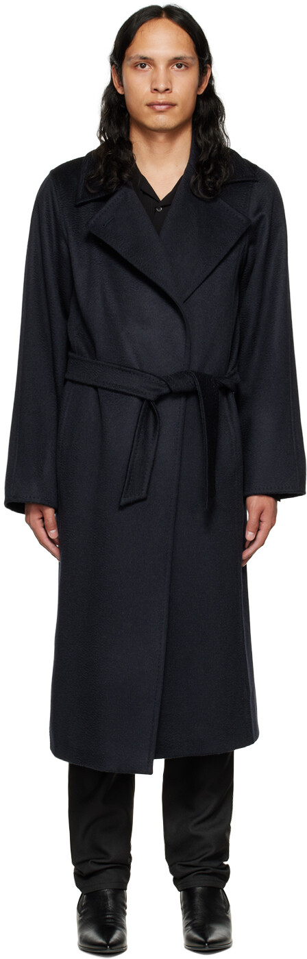 

Темно-синее пальто Manuela Icon Max Mara, Синий