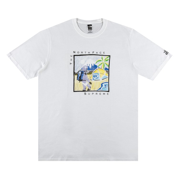 

Футболка Supreme x The North Face Sketch Short-Sleeve Top 'White', белый