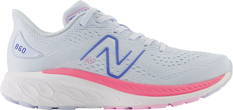 

Кроссовки New Balance Fresh Foam X 860v13 Big Kid Wide 'Moon Dust Neon Pink', серый