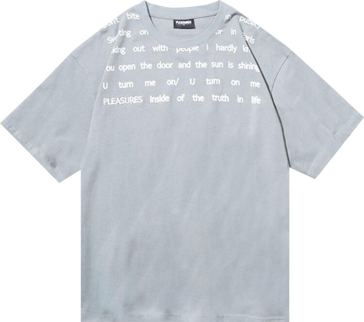 

Футболка Pleasures Polite Heavyweight T-Shirt 'Grey', серый