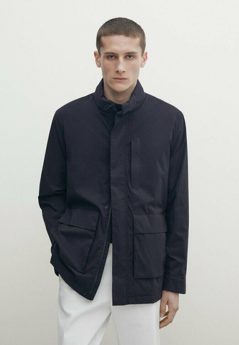 

Куртка зимняя With Pockets Massimo Dutti, цвет dark blue