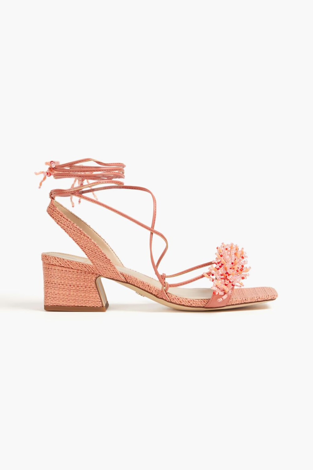 

Плетеные босоножки Walda с бусинами Sam Edelman, персик