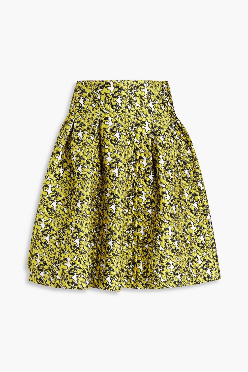 

Мини-юбка со складками и клоке OSCAR DE LA RENTA, шартрез