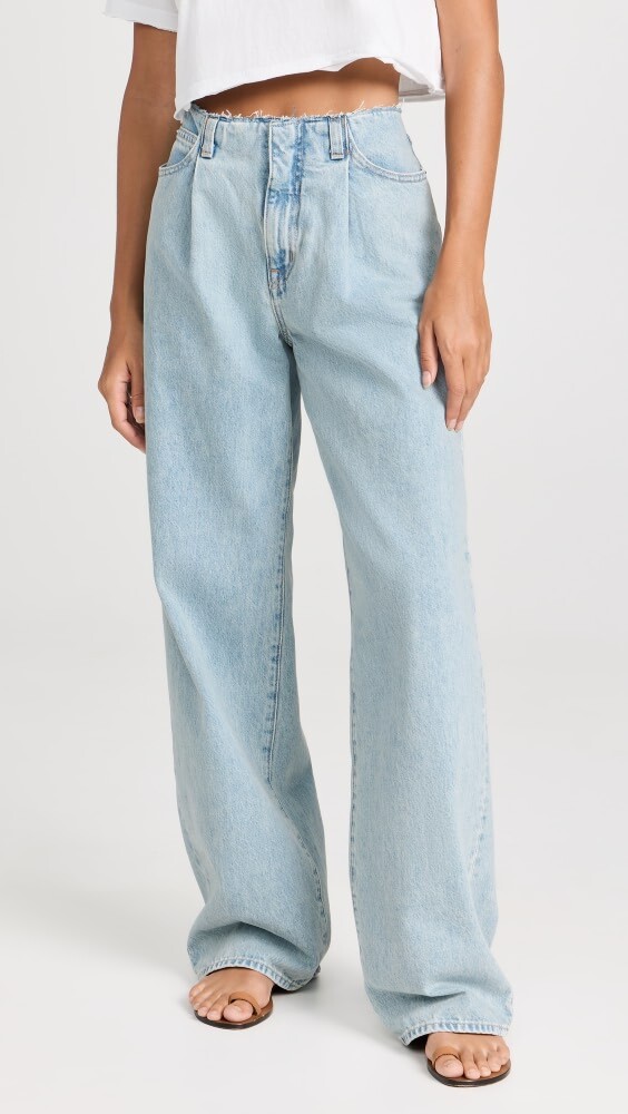 

Джинсы SLVRLAKE Kennedy Hr Wide Pleat, синий