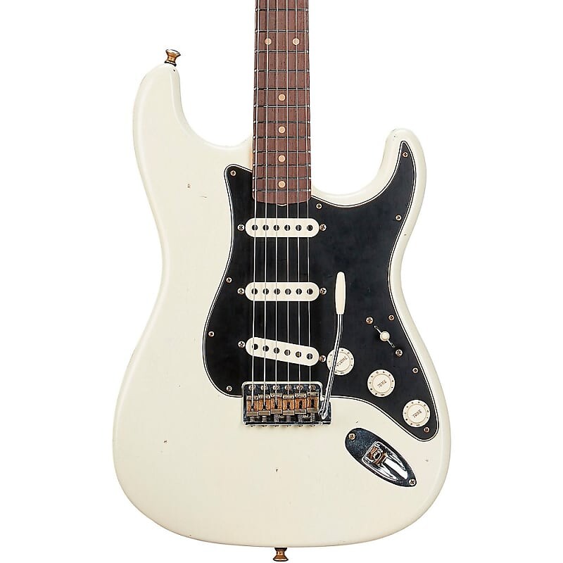 

Электрогитара Fender Custom Shop Postmodern Stratocaster Journeyman Relic Rosewood Fingerboard Electric Guitar Olympic White