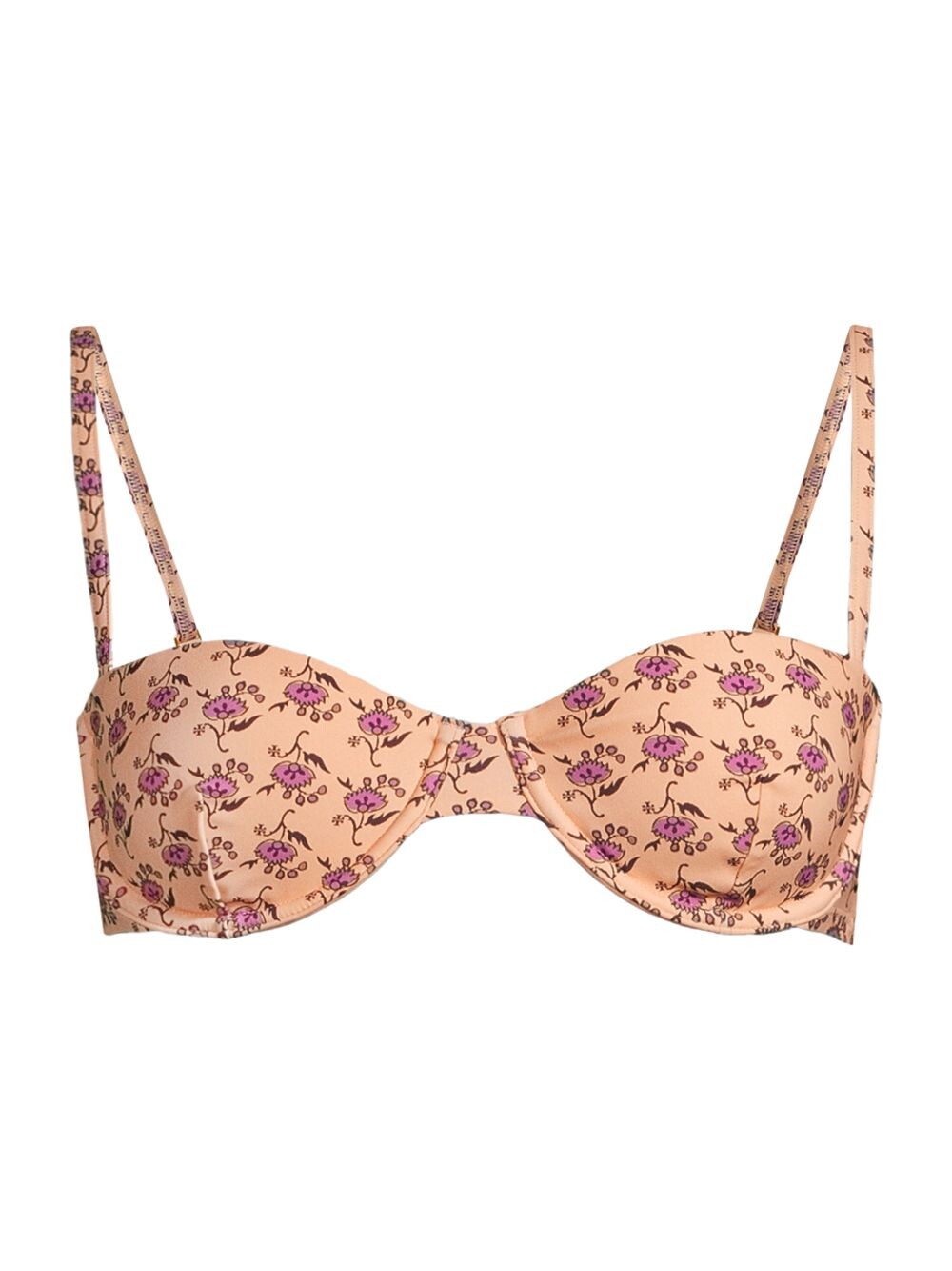 

Топ бикини на косточках с цветочным принтом Tory Burch
