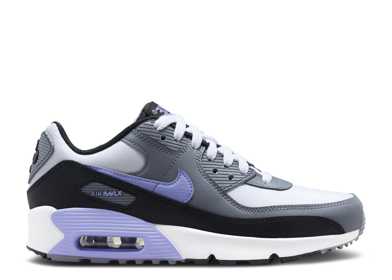 

Кроссовки Nike Air Max 90 Leather Gs 'Light Thistle', серый