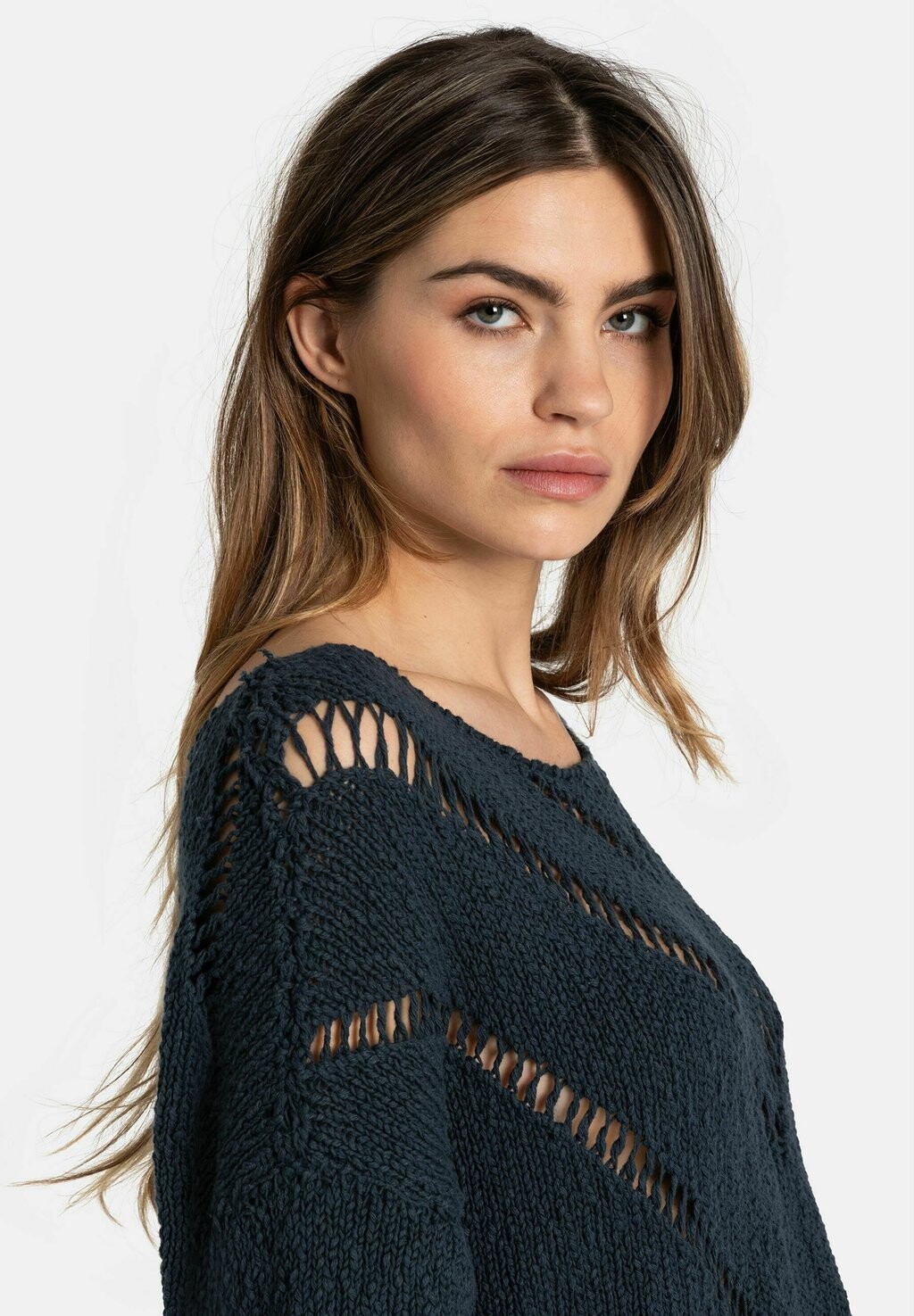 

Вязаный свитер HAYLEY Free People, синий
