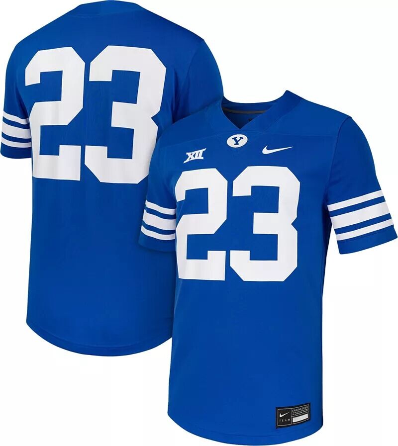 

Синяя реплика футбольной майки Nike Youth BYU Cougars № 23
