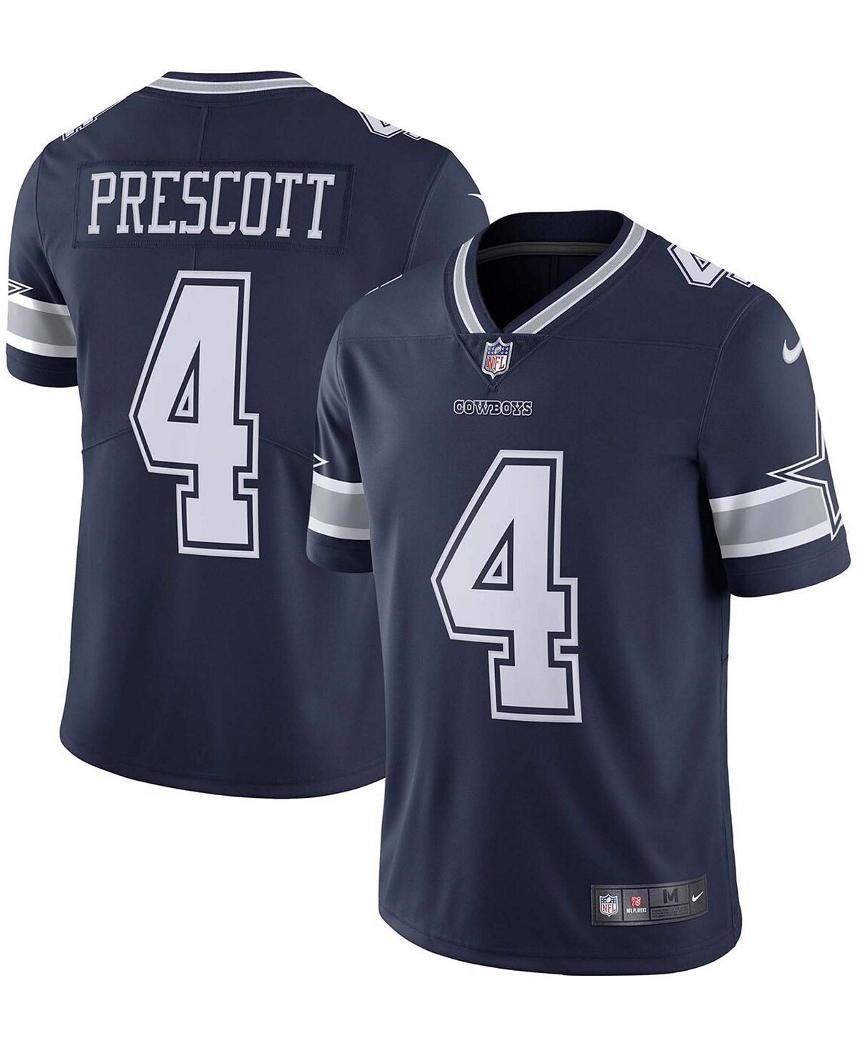 

Мужская темно-синяя майка Dak Prescott Dallas Cowboys Vapor Limited Player Nike