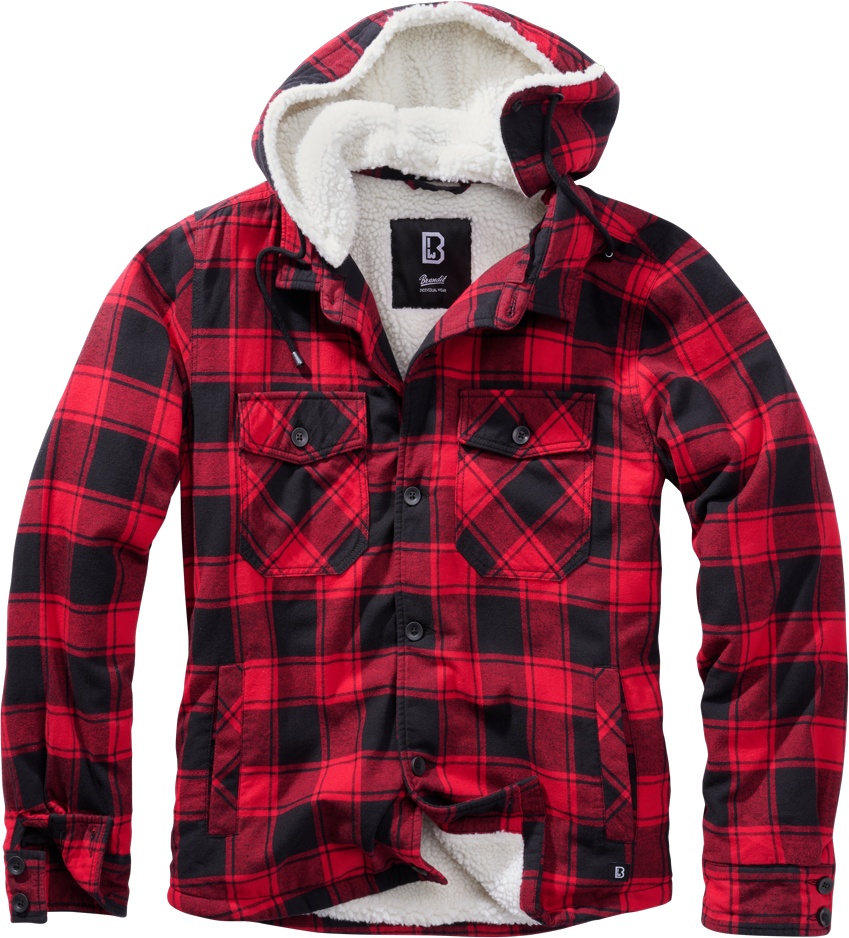 Куртка Brandit Jacke Lumber Jacket Hooded, красный