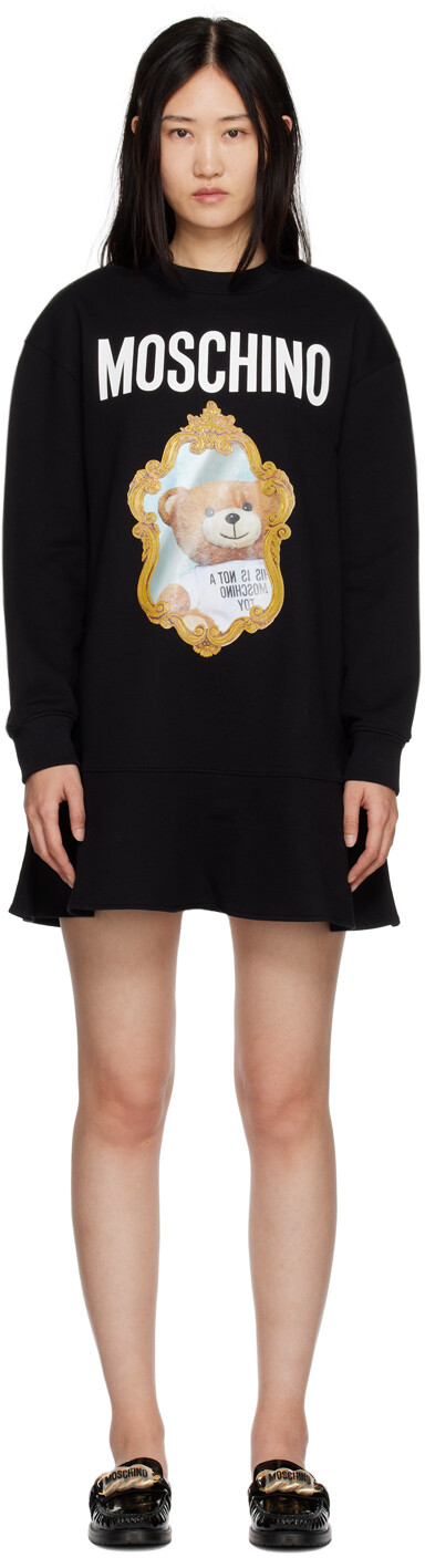 

Мини-платье White Mirror Teddy Bear Moschino