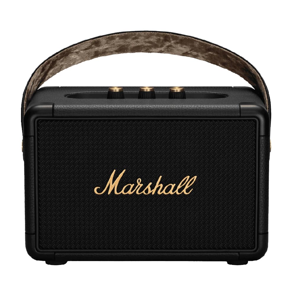 Портативная беспроводная колонка Marshall Kilburn II, черный и латунь портативная акустика marshall kilburn ii 36 вт черный