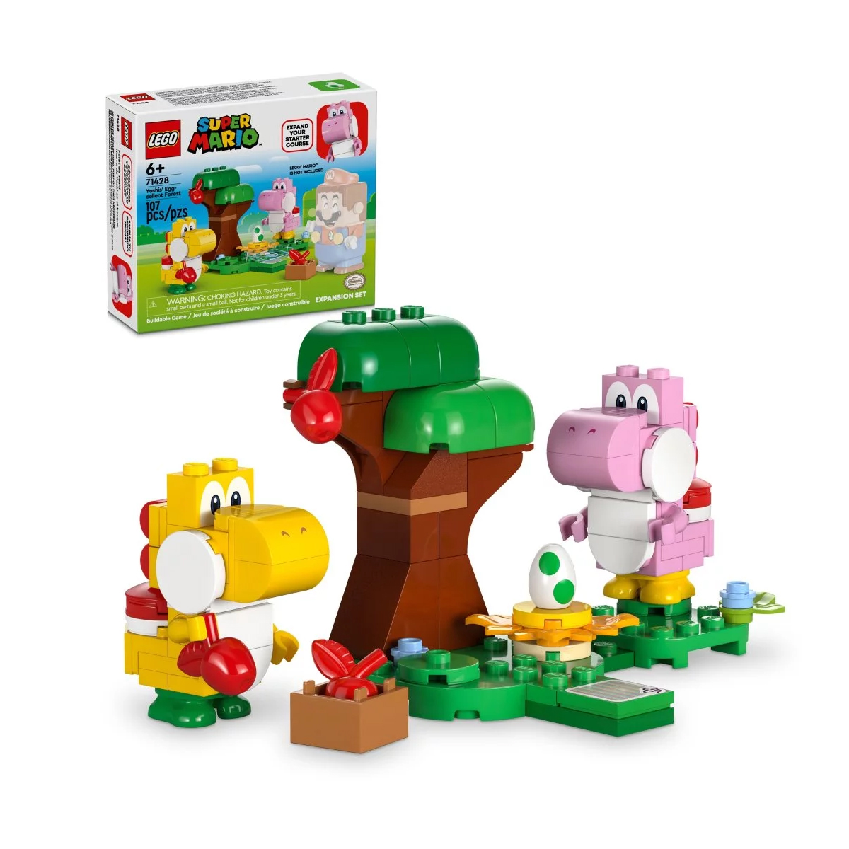 цена Конструктор Lego Super Mario Yoshis' Egg-cellent Forest Expansion Set 71428, 107 деталей