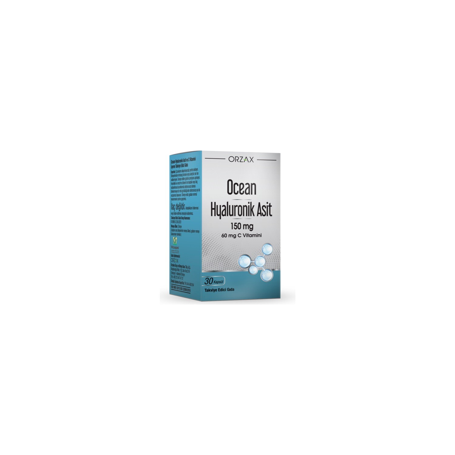 

Пищевая добавка Orzax Ocean Hyaluronic Acid 150 мг, 30 капсул