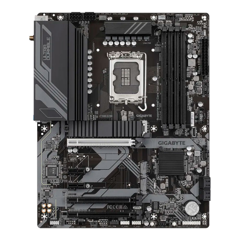 Материнская плата Gigabyte Z790 D AX, LGA 1700, DDR5, Wi-Fi материнская плата gigabyte b760m gaming wifi plus lga 1700 ddr5 wi fi